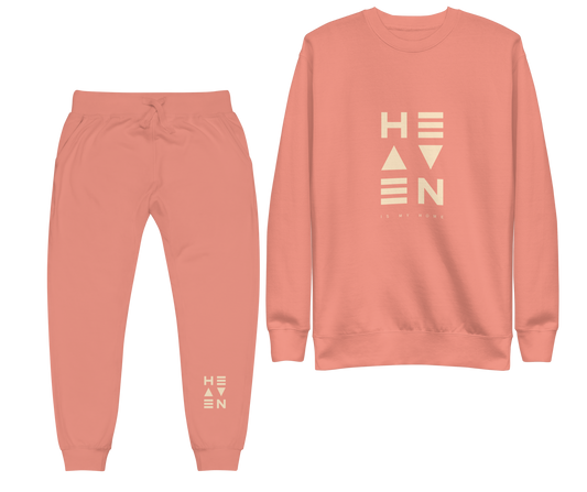 Heaven is My Home - Sweatshirt & Sweatpants (Rose)