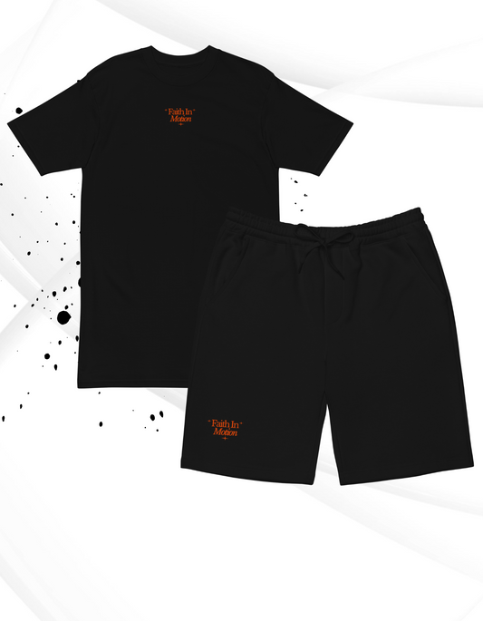Faith in Motion Short Set - Black