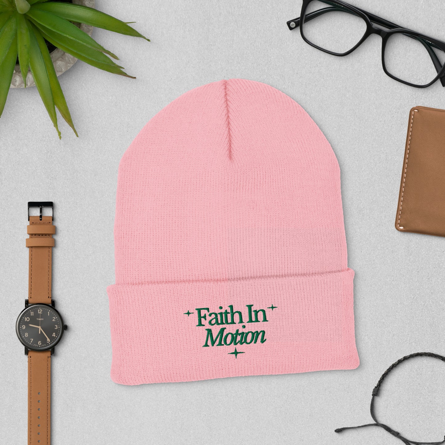 Faith in Motion - Pink Edition Beanie